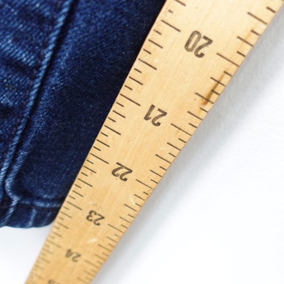 TORY BURCH Jeans Women 26 Blue‎ Denim Cropped Skinny Low Rise Medium Wash 26x24 - Picture 7 of 10